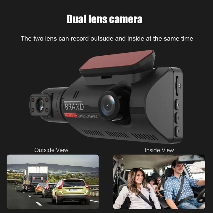 1080P Dual Lens Car DVR Dash Cam Video Recorder G-Sensor Front And Inside Camera - Willloom