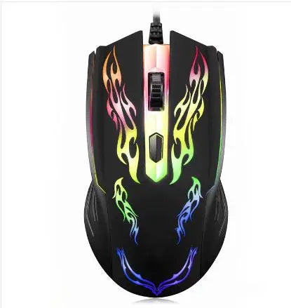 Cool Colorful Breathing Light Luminous Game Competitive Office Business USB Wired Mouse